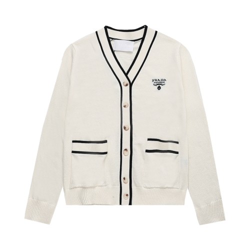 Prada Cardigan Men Womens Sweater Luxury Brand Womens Knitwear Top Quality   