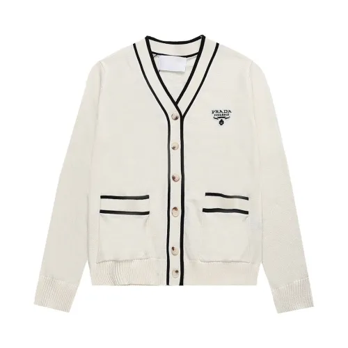 Prada Cardigan Men Womens Sweater Luxury Brand Womens Knitwear Top Quality   
