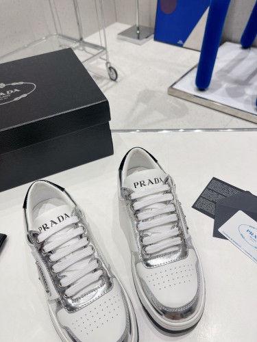 Prada Mens Shoes Casual Luxury Brand Breathable Sneakers with Original Box  