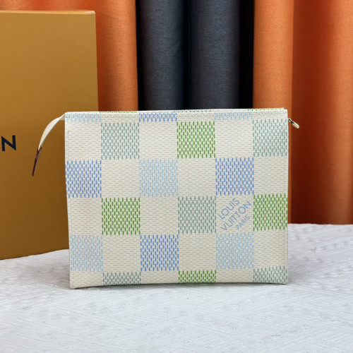 Louis Vuitton Mens Womens Bags Clutch Luxury Brand Fashion Type POCHETTE VOYAGE MM M80803 with Original Box  