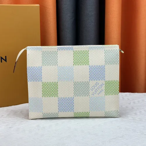 Louis Vuitton Mens Womens Bags Clutch Luxury Brand Fashion Type POCHETTE VOYAGE MM M80803 with Original Box  