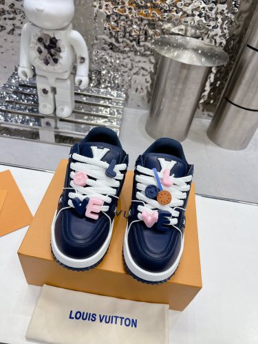 Louis Vuitton Mens Shoes Fashion Sneakers Design Luxury Brand LV TRAINER SNEAKER 1ABLVV Mix of materials with Original Box 1ABLUR  