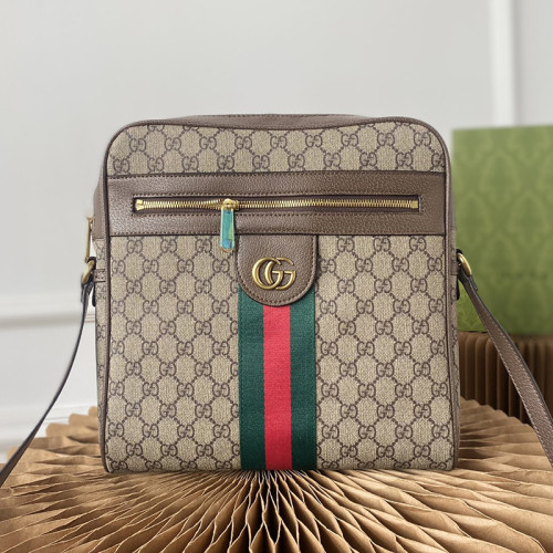 Gucci Mens Womens Fashion Bags Shoulder Bag Luxury Brand GG Supreme Ophidia Small Messenger Bag 547926 96IWN 4076 with Original Box