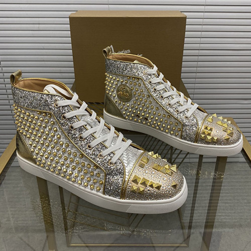 Christian Louboutin Mens Shoes Sneakers Luxury Brand Red Bottom Design Sports Footwears with Original Box