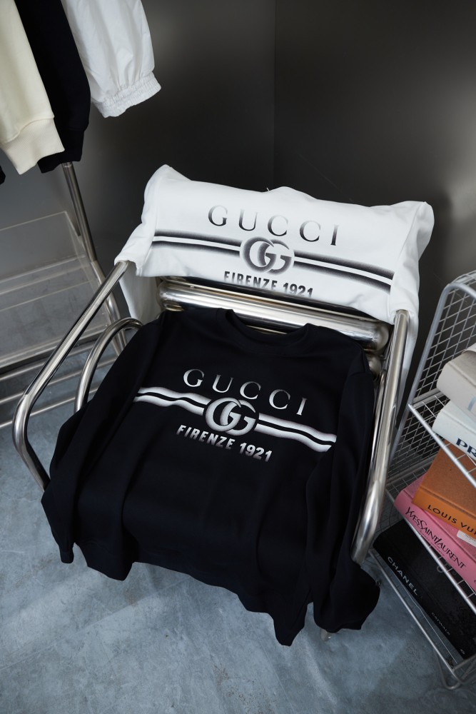 Gucci Womens Mens Sweatshirt Luxury Brand Mens Sweatshirts Winter Fashion COTTON JERSEY SWEATSHIRT   