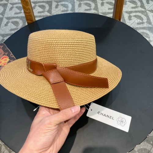 Chanel Womens Hats Luxury Brand Straw Hat Bucket Hat with Original Box  