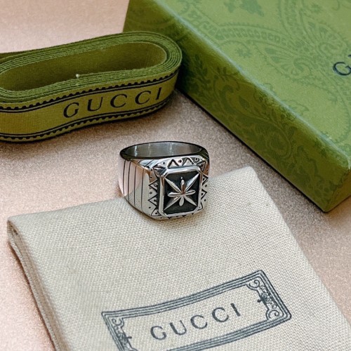 Gucci Luxury Mens Ring with Original Box