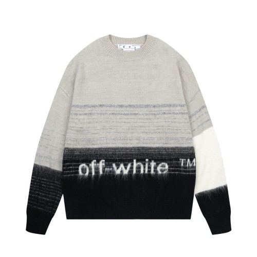 Off-White Men Womens Sweater Luxury Brand Womens Knitwear Top Quality   