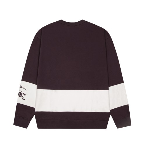 Burberry Womens Mens Sweatshirt Luxury Brand Mens EKD Stripe Cotton Sweatshirt 80926831   