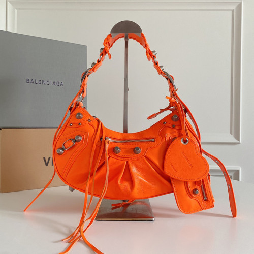 Balenciaga Le Cagole Womens Bags Luxury Brand WOMEN'S LE CAGOLE XS SHOULDER BAG IN GREEN