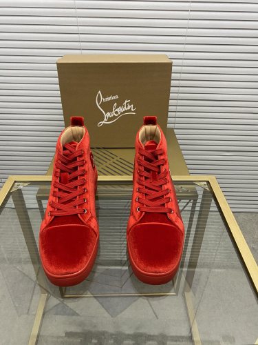 Christian Louboutin Mens Shoes Sneakers Luxury Brand Red Bottom Design Sports Footwears with Original Box