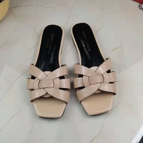 Yves Saint Laurent YSL Women Shoes Sandals Slippers Luxury Brand Genuine Leather Sole Womens Slippers with Original Box whatsapp 
