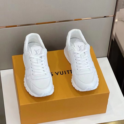 Louis Vuitton Men Shoes Sports RUN AWAY SNEAKER Running Design Luxury Brand with Original Box 1A9ZK8 Monogram-embossed grained calf leather and Epi calf leather