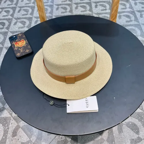 Gucci Womens Cap Bucket Hat Straw Hat Luxury Brand with Original Box  