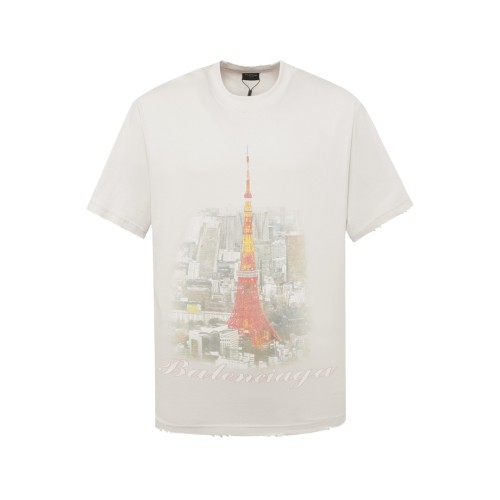 Balenciaga Luxury Brand Women Mens Short Sleeve T-Shirt   