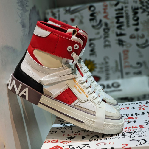 Dolce&Gabbana Men Shoes Sneakers Luxury Brand Calfskin Custom 2.Zero sneakers in Mixed Materials CS1973AQ7128S453 with Original Box  