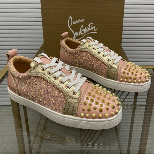 Christian Louboutin Mens Shoes Sneakers Luxury Brand Red Bottom Design Sports Footwears with Original Box