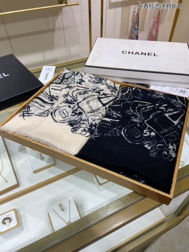 Chanel Scarves Womens Fashion Scarf with Original Box Whatsapp【+1-3239614486】