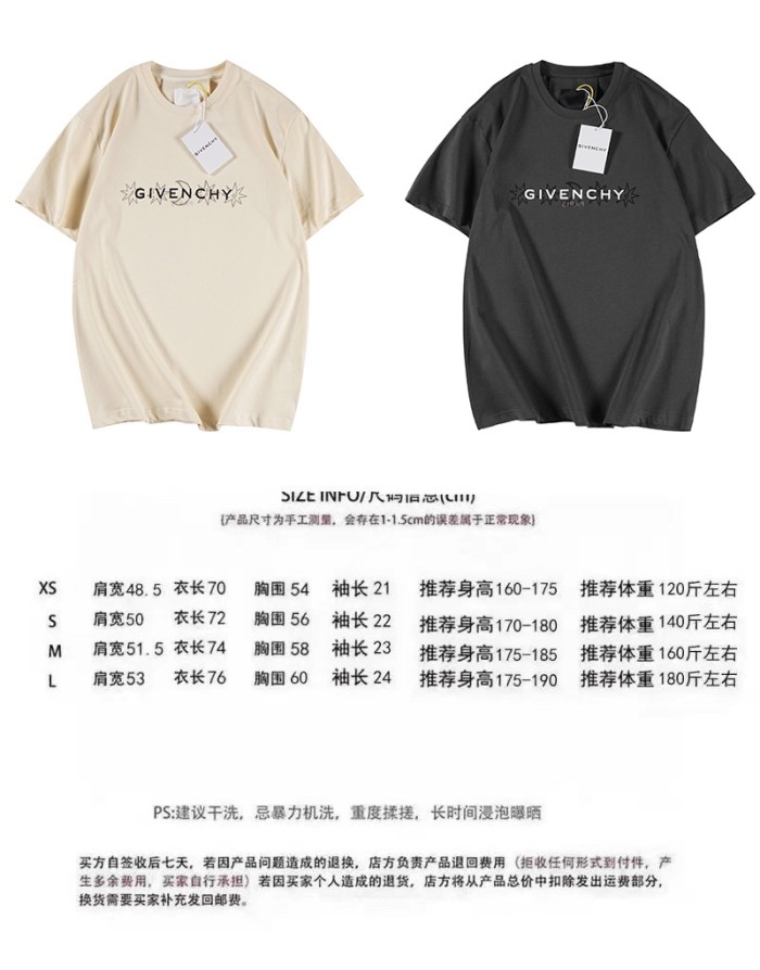Givenchy Womens Mens Short Sleeve T-Shirt Luxury Brand GIVENCHY Reverse t-shirt in cotton with Tarot print   