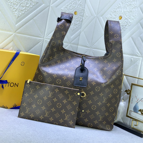 Louis Vuitton Womens Bags Shoulder Bag Luxury Brand Atlantis GM Monogram Canvas with Original Box  