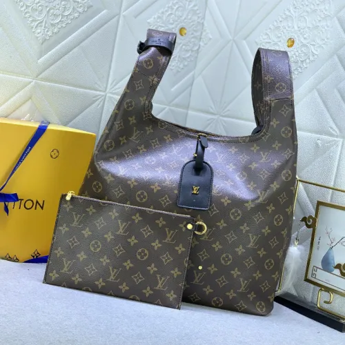Louis Vuitton Womens Bags Shoulder Bag Luxury Brand Atlantis GM Monogram Canvas with Original Box  