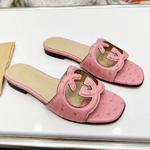 Gucci Womens Shoes Slippers Gucci WOMEN'S INTERLOCKING G CUT-OUT SANDAL Luxury Brand with Original Box 694451 US000 2535  