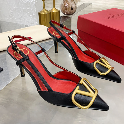 Valentino Garavani Women Fashion Shoes Pumps Luxury Brand Vlogo Signature Calfskin with Original Box 7cm Heel Whatsapp 