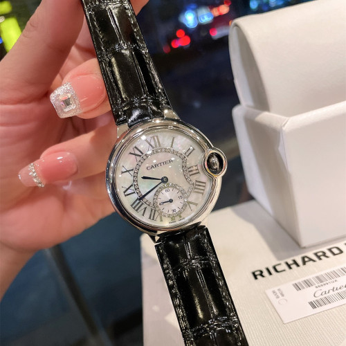 Cartier Womens Watch Luxury Brand Design Fashion Type with Original Box