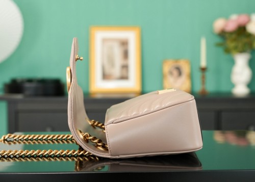 Gucci Womens Bags Shoulder Messenger Bag Luxury Brand Gucci GG Marmont matelassé small bag with Original Box 443497 DTDIT 9022