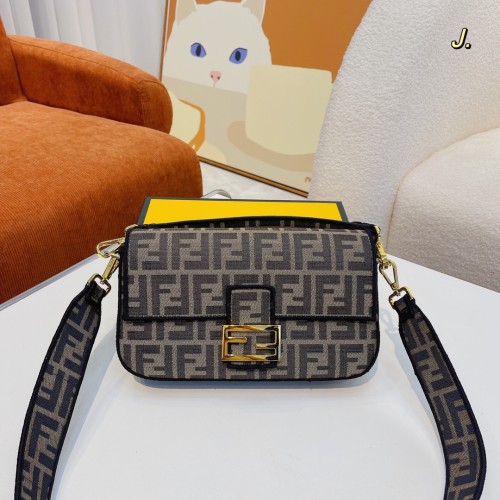 Fendi Womens Bag Shoulder Bags Luxury Brand Baguette fabric bag Fashion Bags for Women with Original Box 8BR600A72VF1AQA