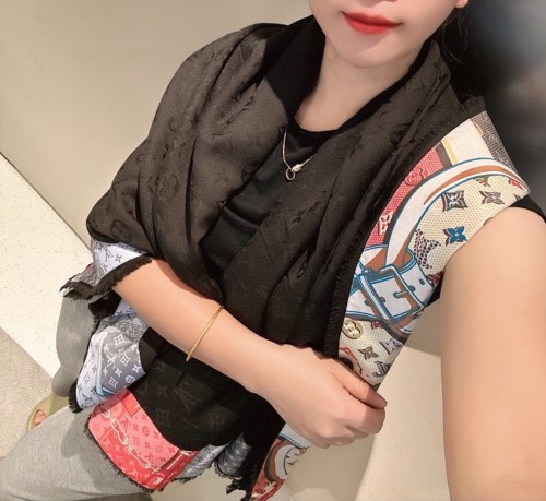 Louis Vuitton Scarves Womens Fashion Scarf with Original Box   