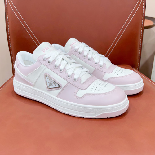 Prada Mens Shoes Casual Luxury Brand Breathable Sneakers with Original Box Downtown leather sneakers 2EE364_3LKG_F098Z with Original Box Whatsapp 