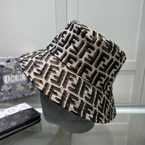 Fendi Men Womens Bucket Hat Luxury Brand Design Fendi Cap with Original Box  