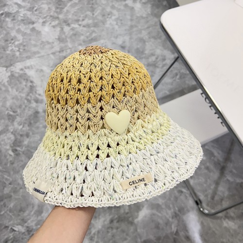 Celine Womens Hats Luxury Brand Design Celine Bucket Hat Straw Hat with Original Box  