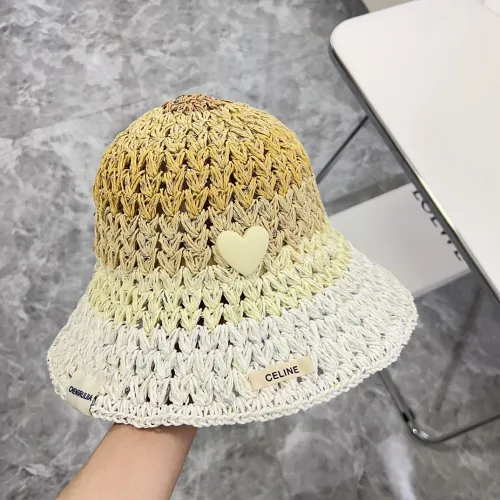 Celine Womens Hats Luxury Brand Design Celine Bucket Hat Straw Hat with Original Box  