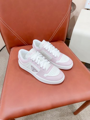 Prada Mens Shoes Casual Luxury Brand Breathable Sneakers with Original Box Downtown leather sneakers 2EE364_3LKG_F098Z with Original Box Whatsapp 