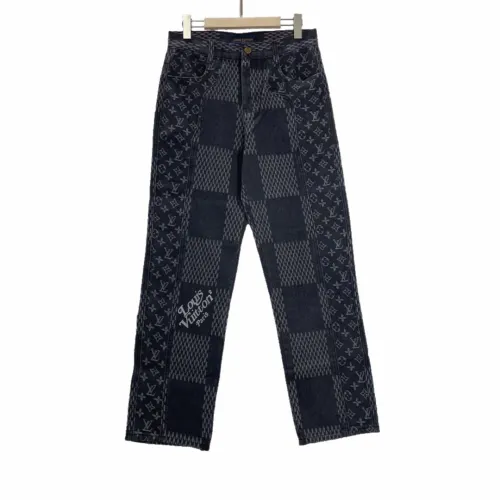 Louis Vuitton Luxury Brand Women Mens Pant Jeans   