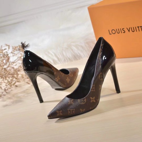 Louis Vuitton Womens Shoes Pumps Sandals Leather Design Luxury BrandCHERIE PUMP with Original Box 10cm Heel 1A4W3Z