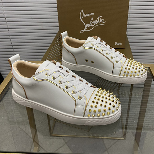 Christian Louboutin Mens Shoes Sneakers Luxury Brand Red Bottom Design Sports Footwears with Original Box