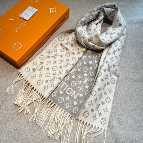 Louis Vuitton Scarves Men Womens Fashion Scarf with Original Box   