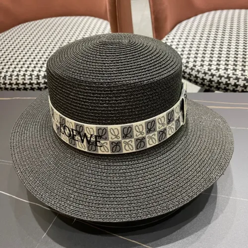 Loewe Womens Bucket Hat Straw Hat Luxury Brand Design Loewe Hats with Original Box  