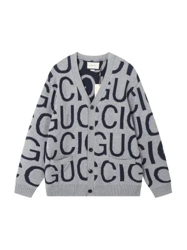 Gucci Cardigan Men Womens Knit Cardigan Luxury Brand Womens Knitwear Top Quality   
