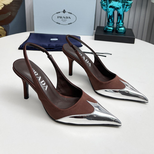 Prada Womens Shoes Sandals Casual Luxury Brand Pumps 8cm Heel with Original Box Whatsapp 