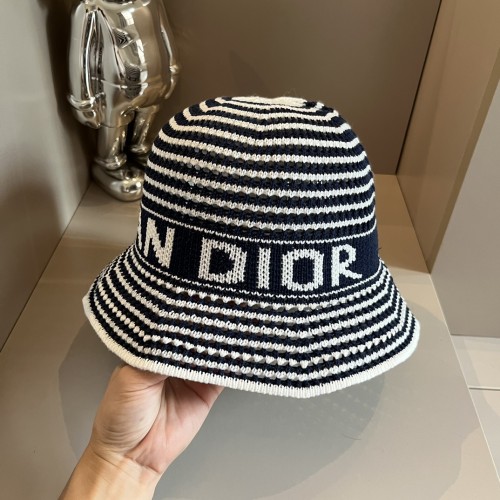 Dior Womens Knit Bucket Hat Luxury Brand Design Dior Cap with Original Box  