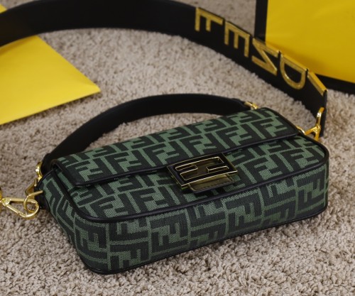 Fendi Womens Bag Shoulder Bags Luxury Brand Baguette fabric bag Fashion Bags for Women with Original Box 8BR600A6V5F17U4