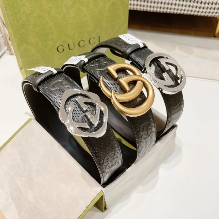 Gucci Mens Belt Luxury Brand Design Fashion Type with Original Box