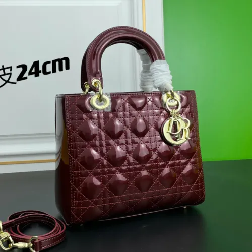 Dior Womens Bags Handbags Luxury Fashion MINI LADY DIOR BAG M0505OWCB_M323 with Original Box  