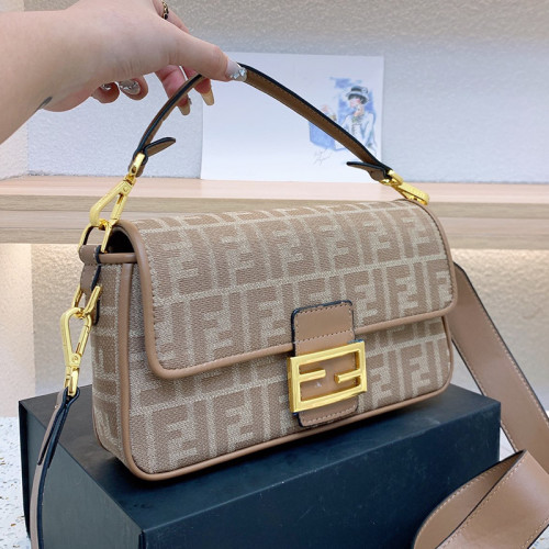 Fendi Womens Bag Shoulder Bags Luxury Brand Baguette bag Fashion Bags for Women with Original Box 8BR600A72VF1AQA