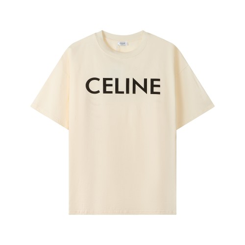 Celine Luxury Brand Women Mens Short Sleeve T-Shirt   