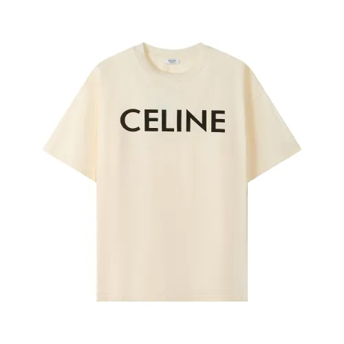 Celine Luxury Brand Women Mens Short Sleeve T-Shirt   